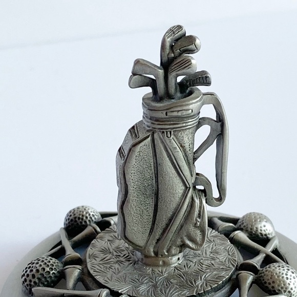 Fort Pewter Lid Jar Container Topper Golf Clubs - Picture 2 of 8